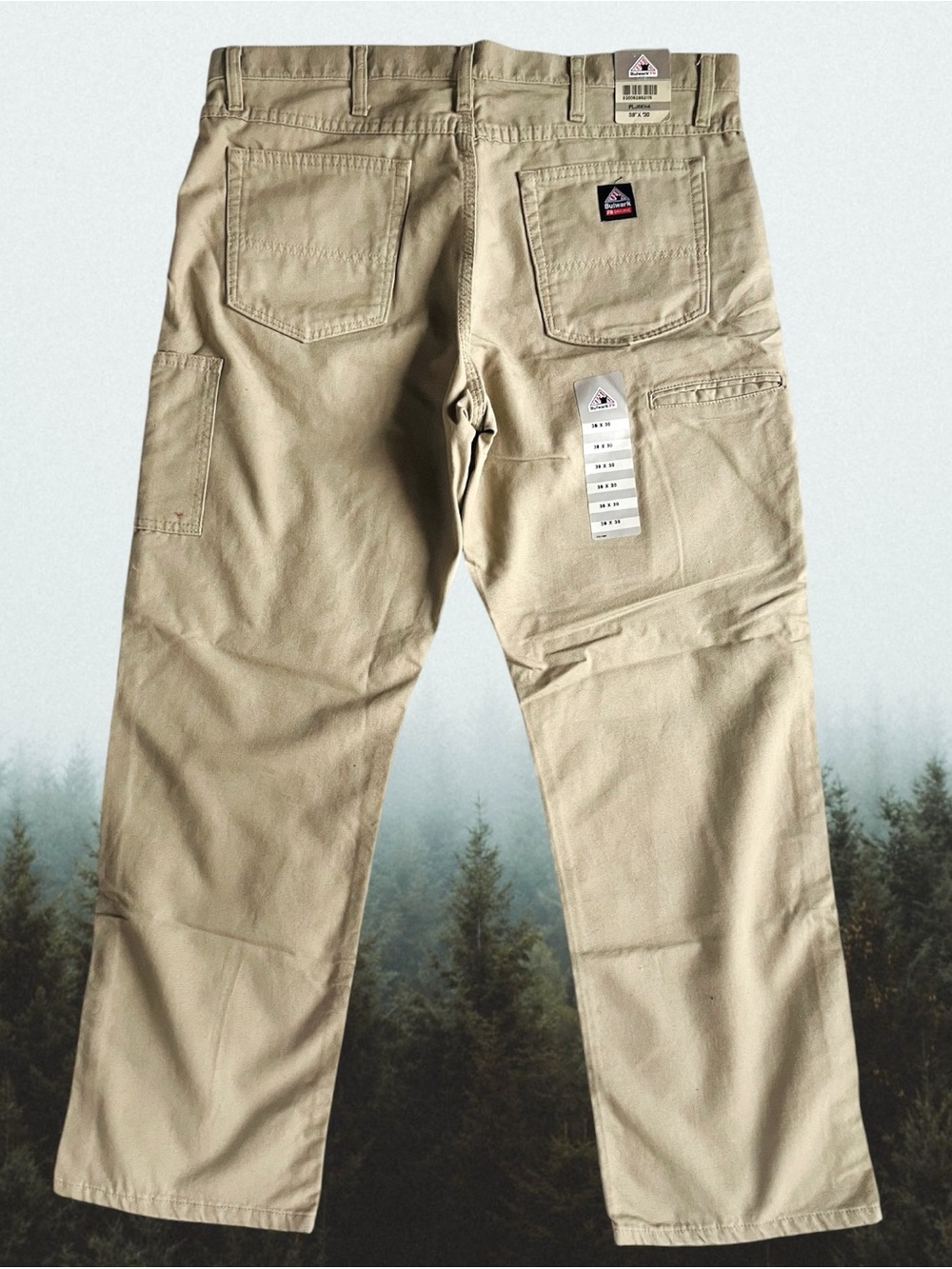 NEW NWT Bulwark FR Flame Resistant Canvas 38x30 Duck Beige Carpenter Work Pants